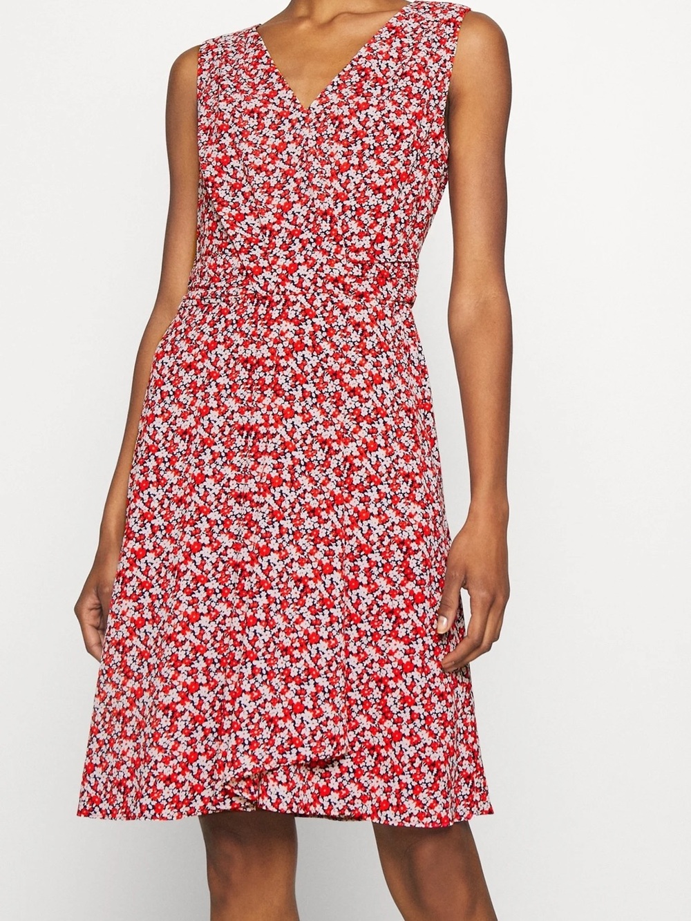 Lauren Ralph Lauren Floral‎ Crepe Sleeveless Dress